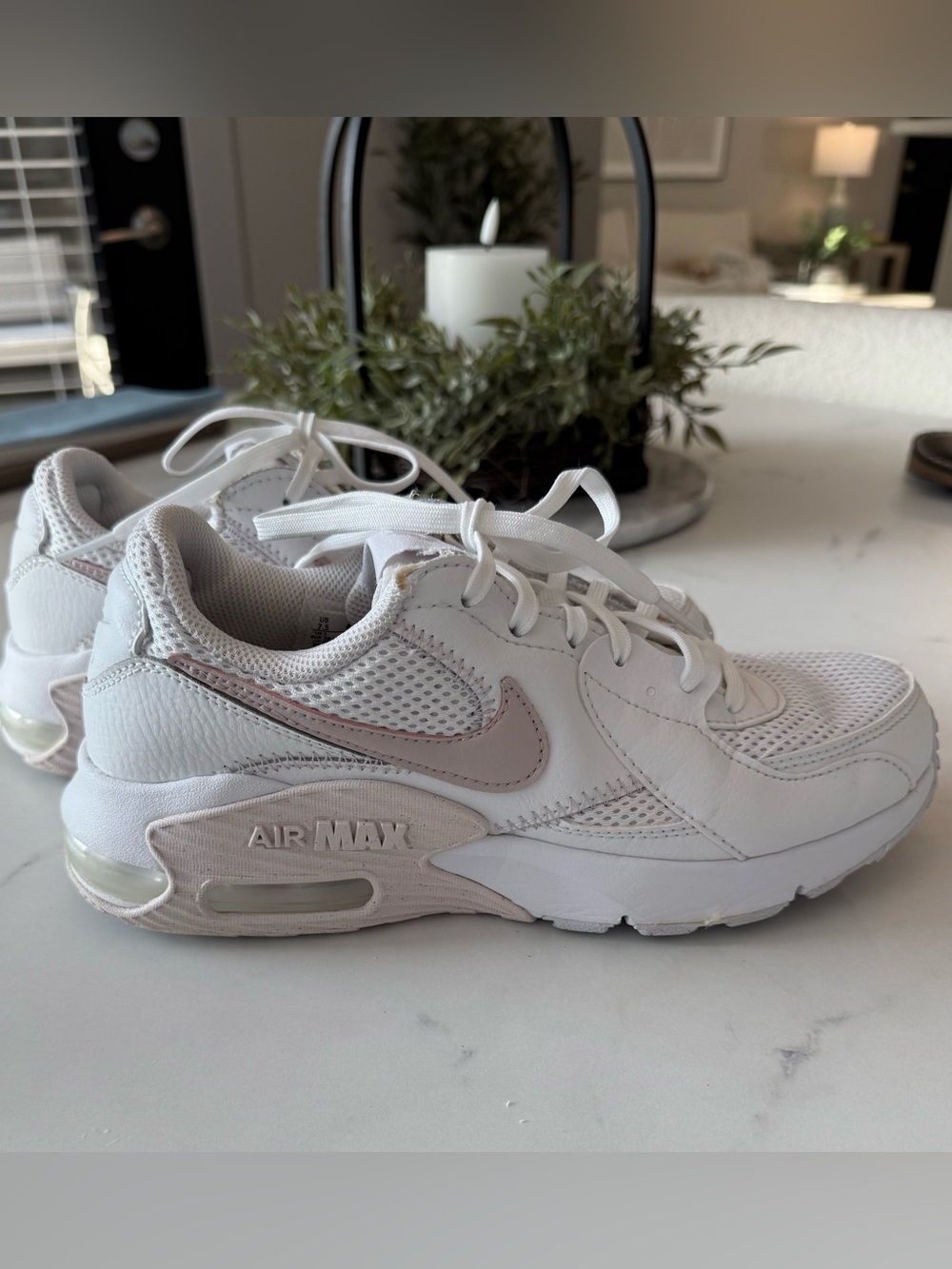 Nike Air Max Excee White Barely Rose Sneakers Women’s 7.5